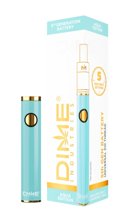 Dime Industries 5th Generation battery teal